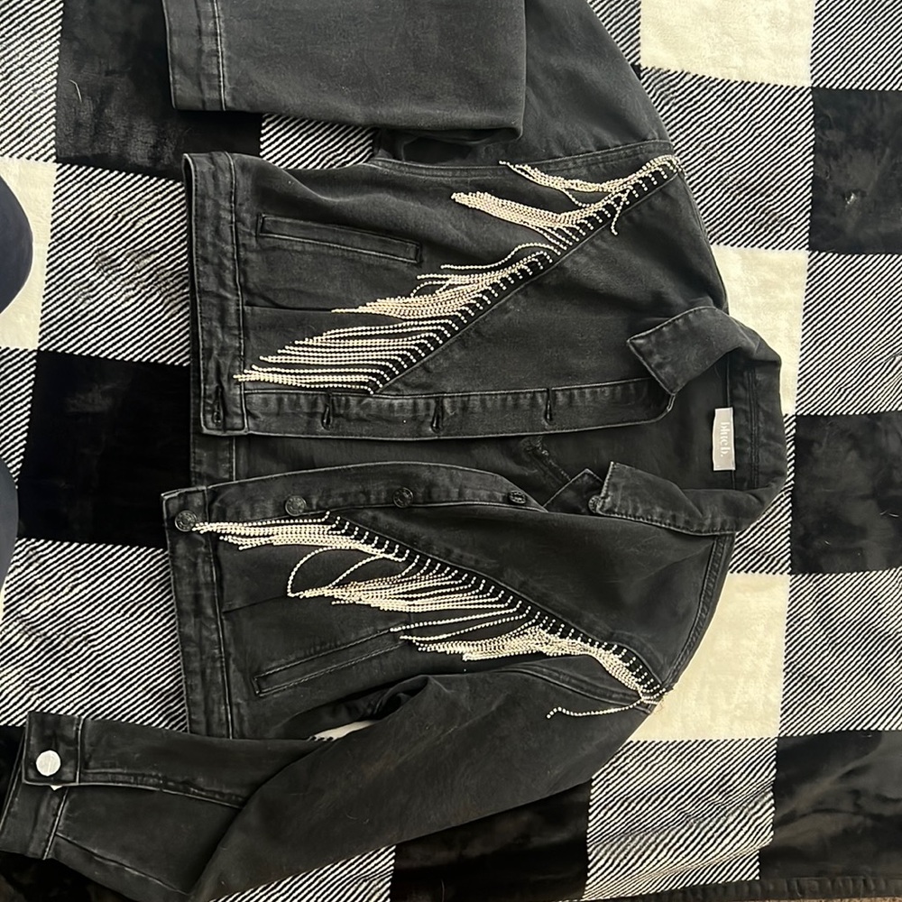 Fringe denim jacket